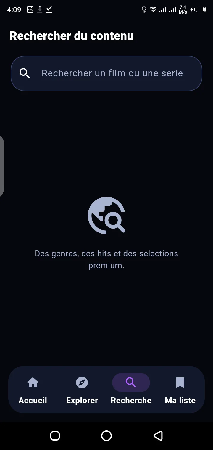 WebFlix APK download title details screen